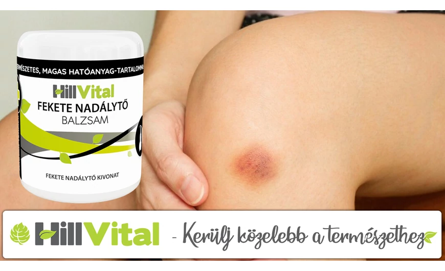 Fekete nadálytő balzsam zúzódásokra és véraláfutásokra!