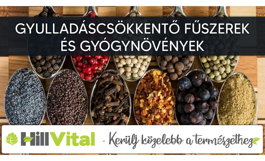 Gyulladáscsökkentő fűszerek és gyógynövények