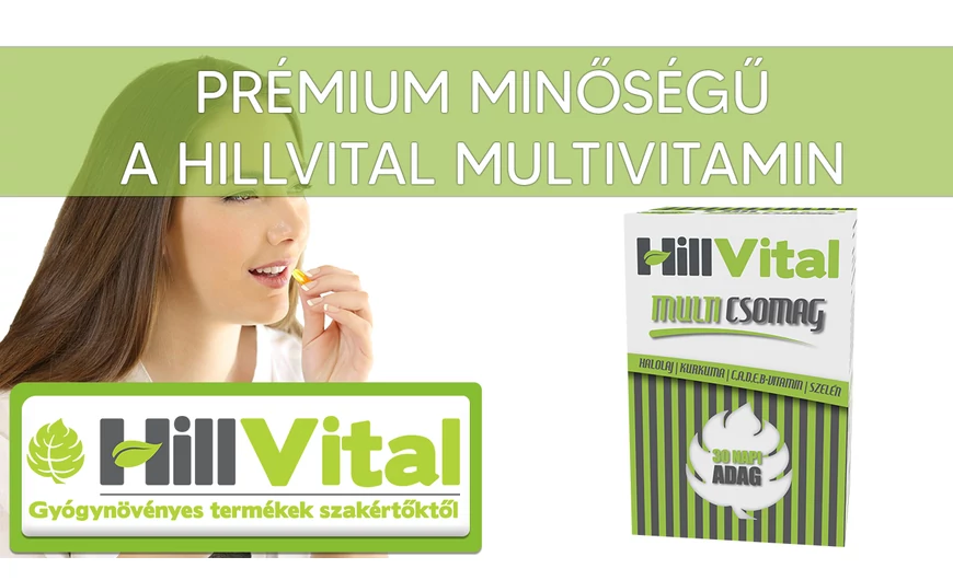 A HillVital Multivitamin tartalmazza a szükséges vitaminokat és ásványi anyagokat
