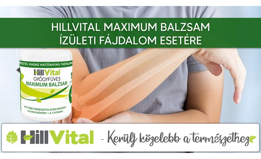 Maximum balzsam reuma és ízületi fájdalom ellen!
