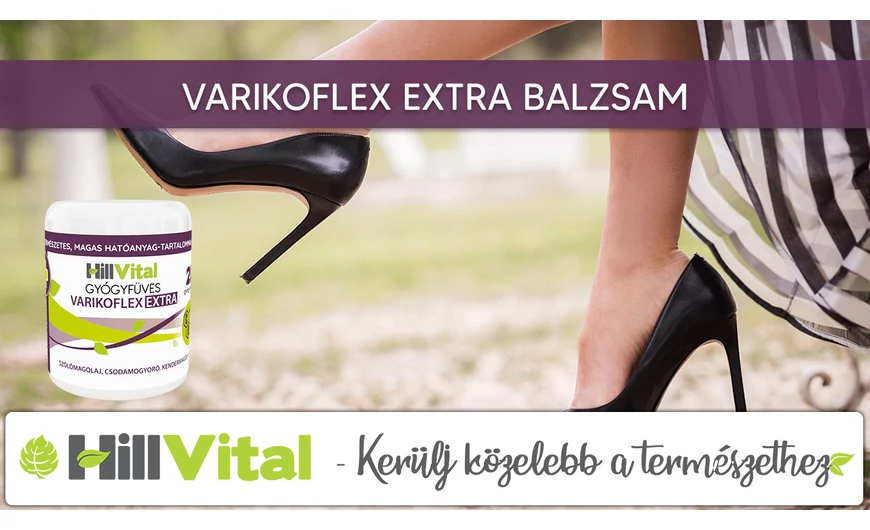 A Varikoflex Extra balzsam visszeres panaszokra ajánlott