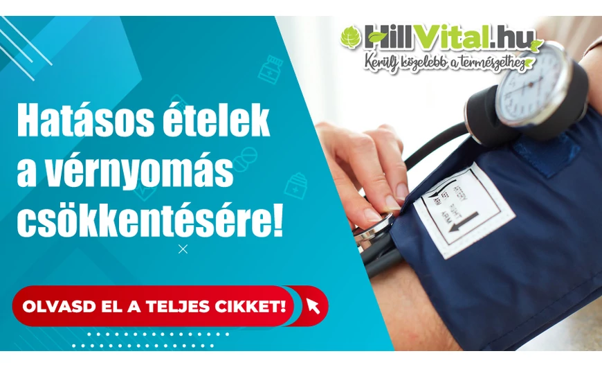 Ételek magas vérnyomás ellen