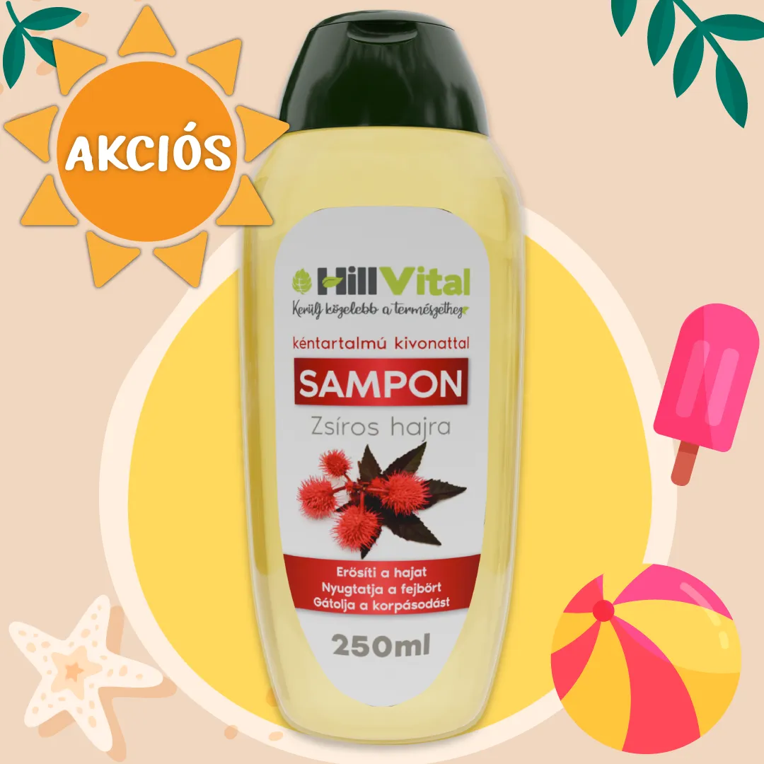 Gyógynövényes sampon - zsíros hajra