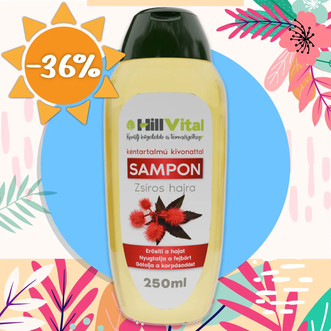 Gyógynövényes sampon - zsíros hajra